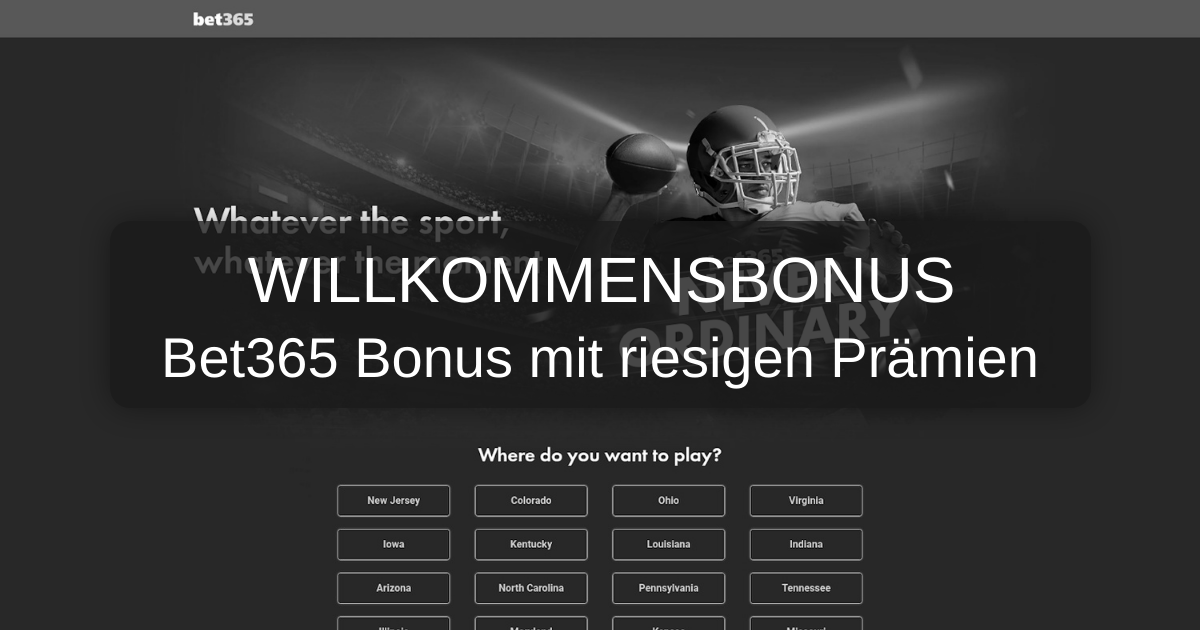 Bet365 Bonus: Ihr Vorteil 2026 in Deutschland